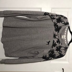 Victoria Secret PINK Palm Tree Pullover Size M